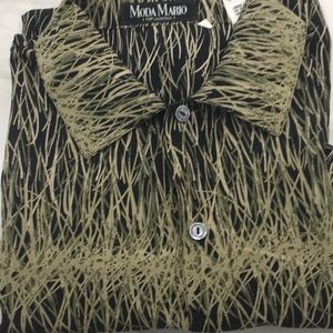 Messori 100% silk bottom down shirt